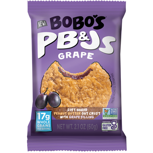 Bobo's PB&Js Oat Bar, Variety Pack, 2.1 oz, 20 ct
