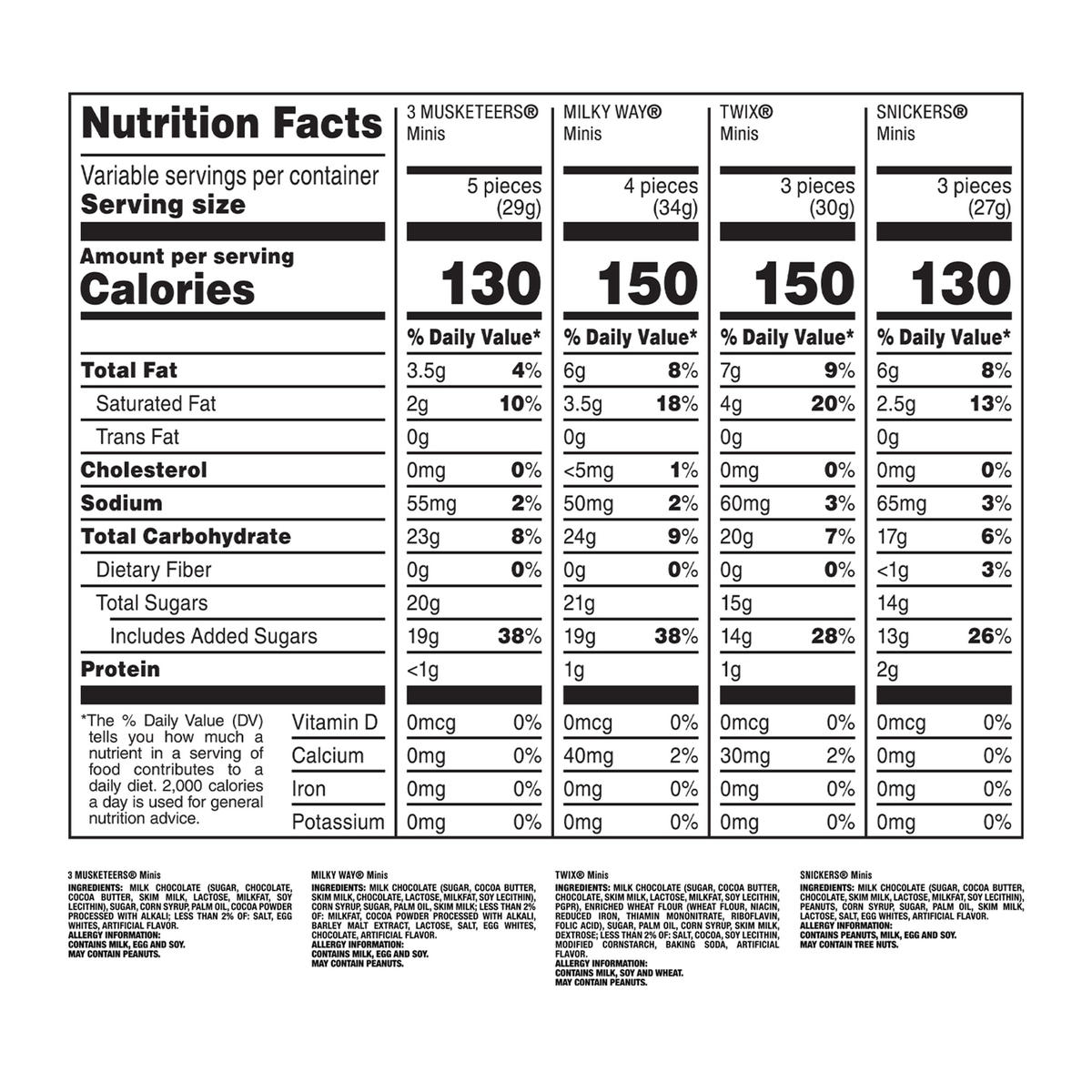 Hershey's, Kit Kat, Reese's Chocolate Candy Bars, Full Size, Variety Pack, 30 ct