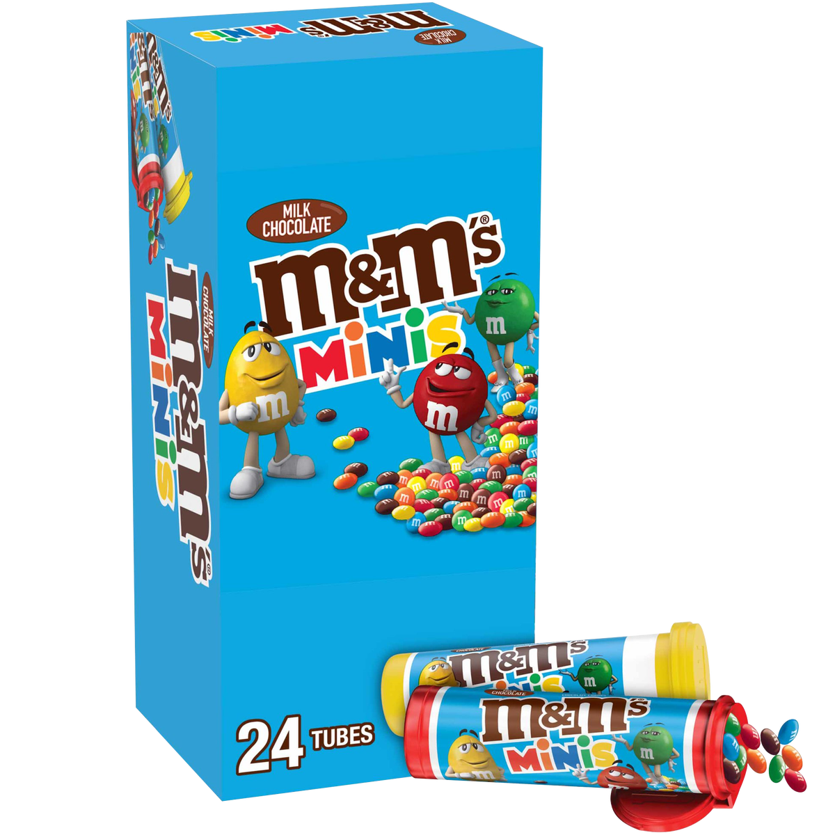 M&M'S Minis Chocolate Candy, Milk Chocolate, 1.08 oz, 24 ct