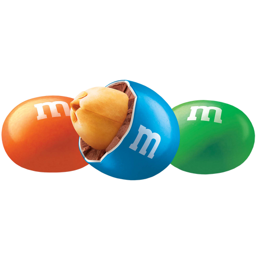 M&M'S Chocolate Candy, Peanut, Share Size, 3.27 oz, 24 ct
