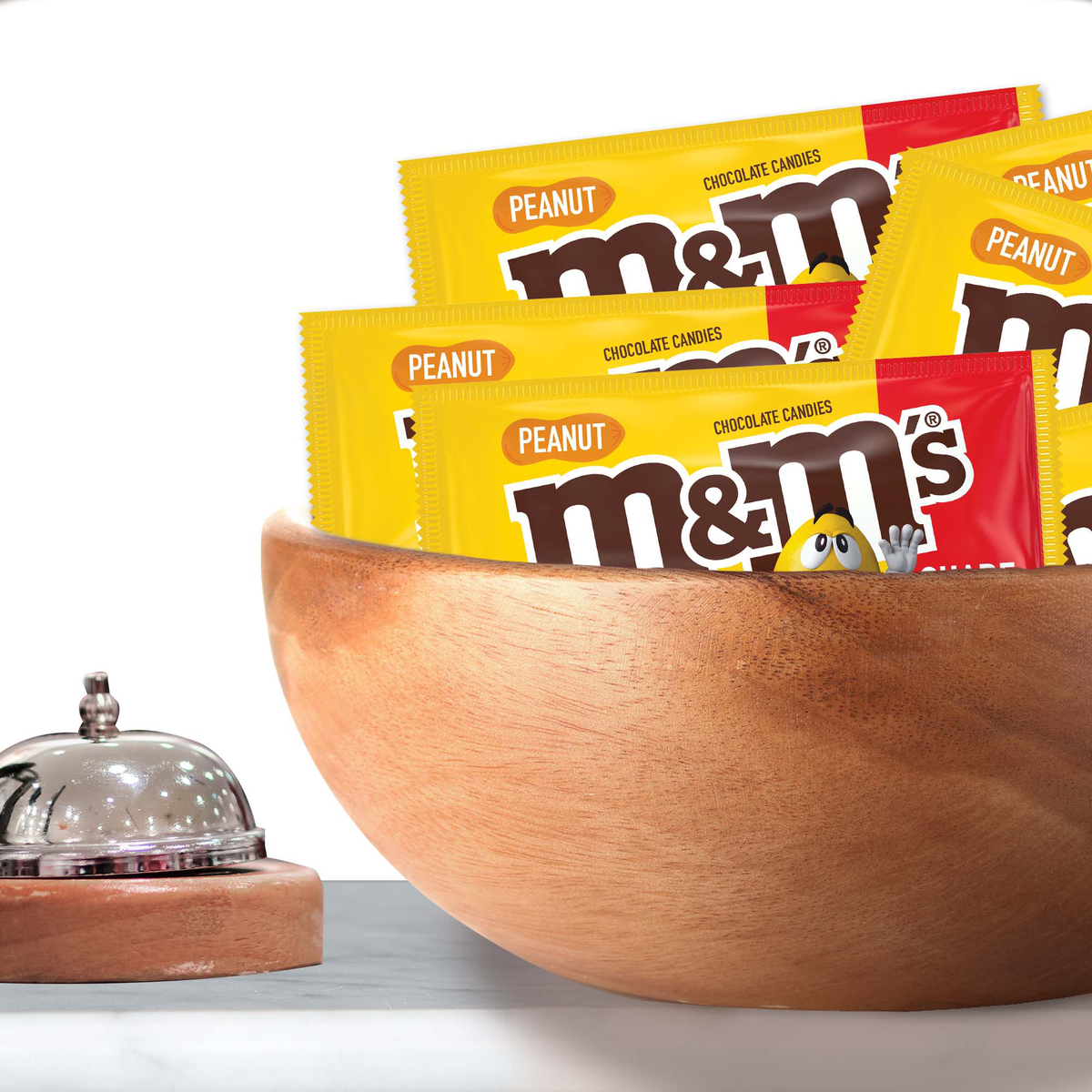 M&M'S Chocolate Candy, Peanut, Share Size, 3.27 oz, 24 ct