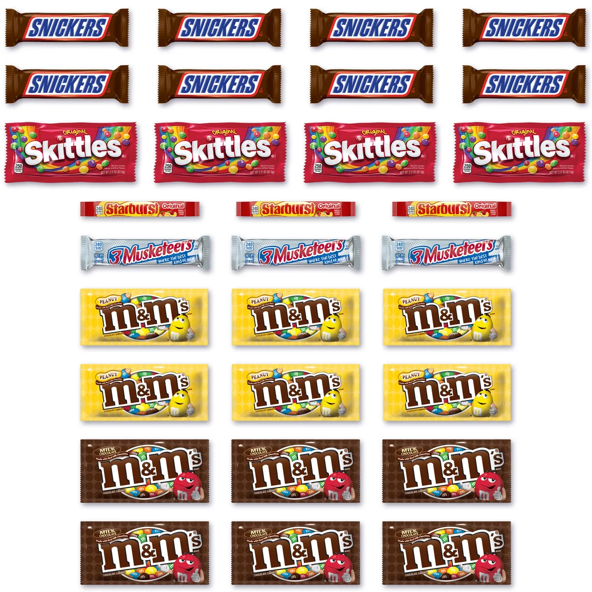 Mars Candy, Full Size, Variety Pack, 30 ct