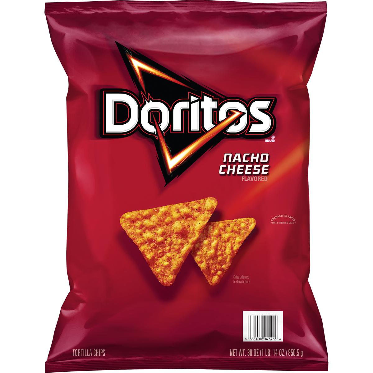 Doritos Tortilla Chips, Nacho Cheese, 30 oz