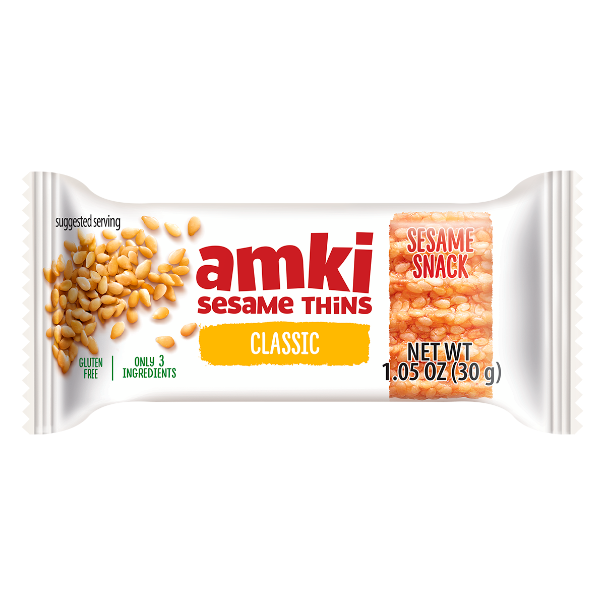 Amki Sesame Thins, Classic, 1.05 oz, 36 ct
