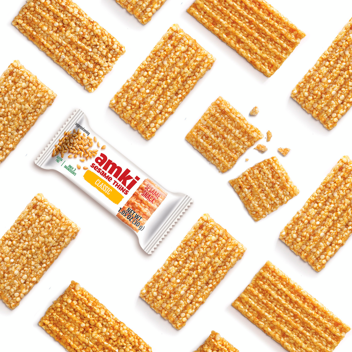Amki Sesame Thins, Classic, 1.05 oz, 36 ct