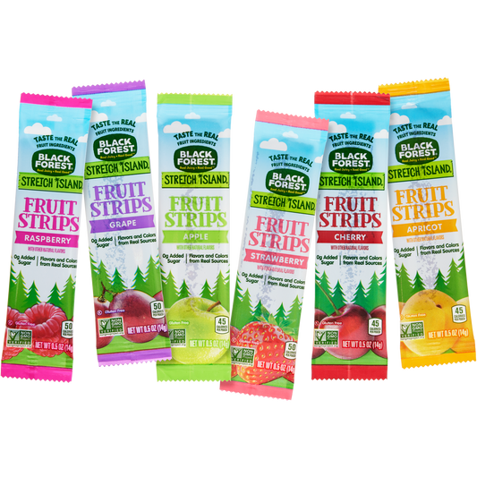 Black Forest Stretch Island Fruit Strips, Variety Pack, 0.5 oz, 50 ct