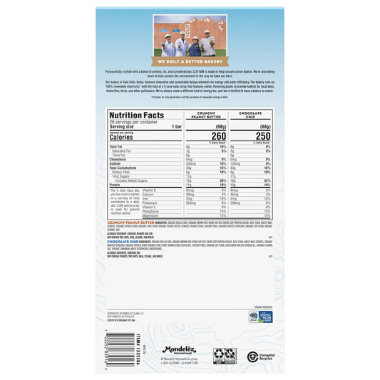 CLIF BAR Energy Bar, Variety Pack, 2.4 oz, 26 ct