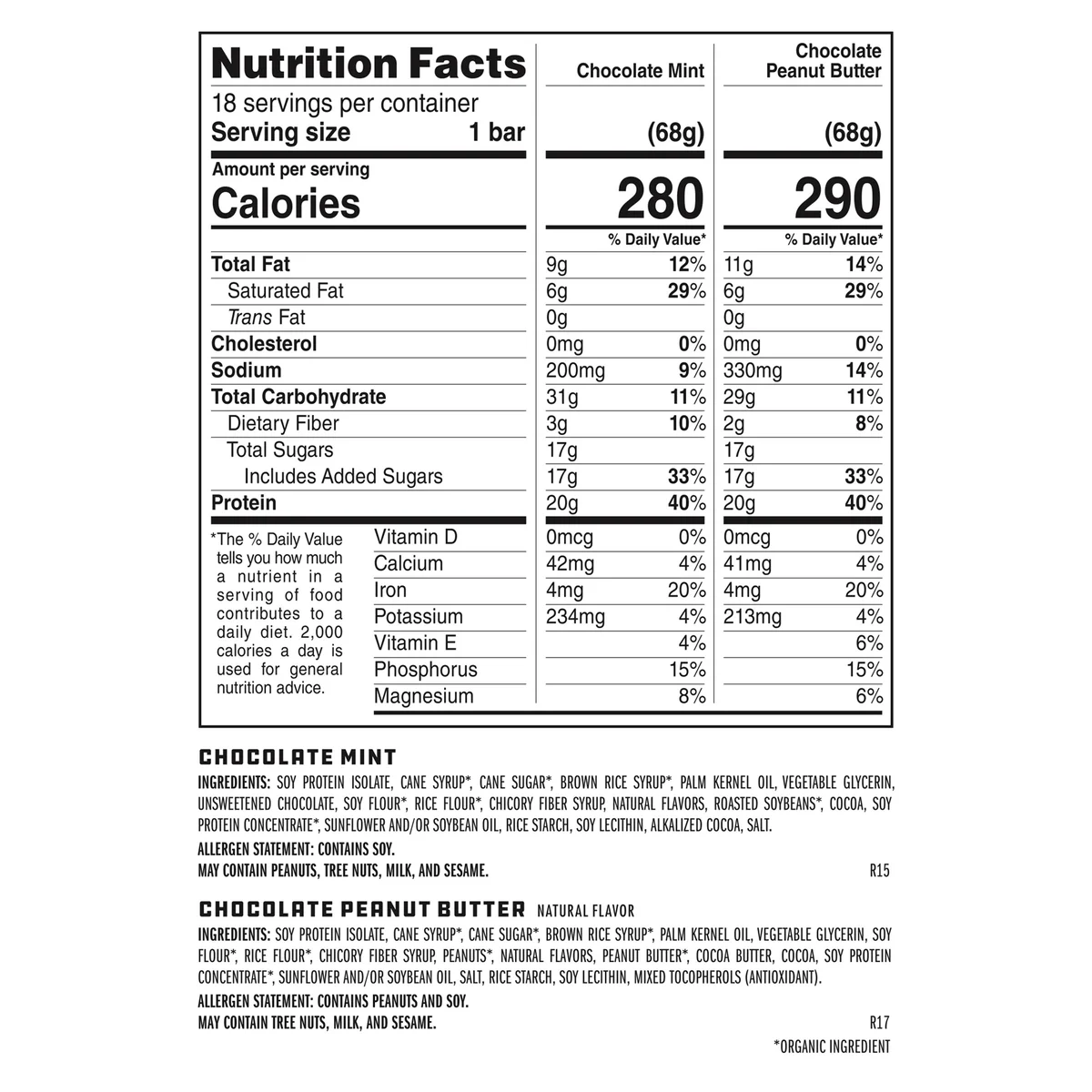 CLIF Builder's Protein Bar, 20g Protein, Variety Pack, 2.4 oz, 18 ct