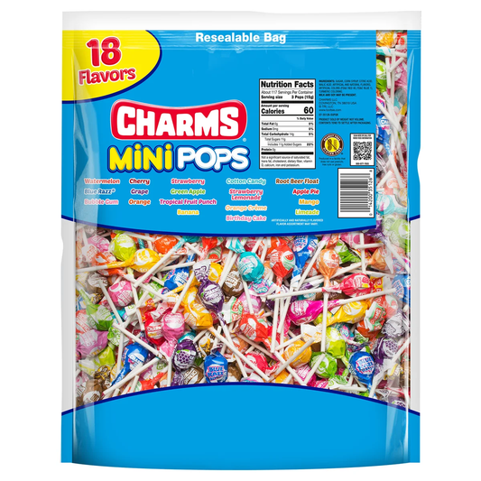 Charms Mini Pops, Assorted Flavors, 350 ct
