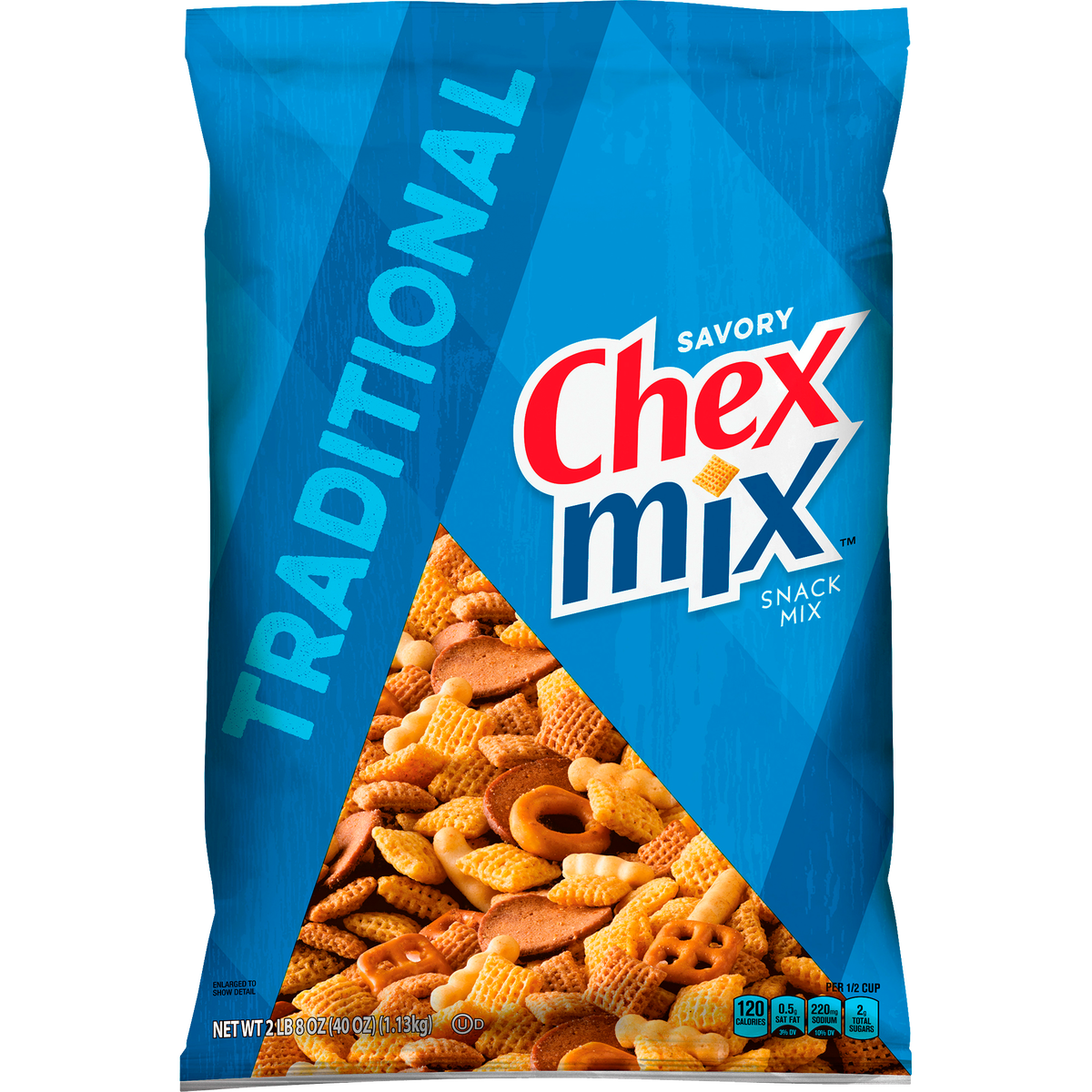 Chex Mix Snack Mix, Traditional, 40 oz