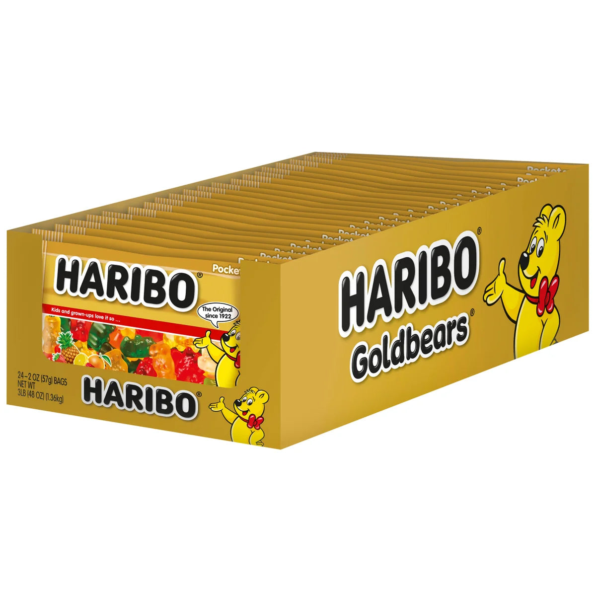Haribo Goldbears Gummi Candy, 2 oz, 24 ct