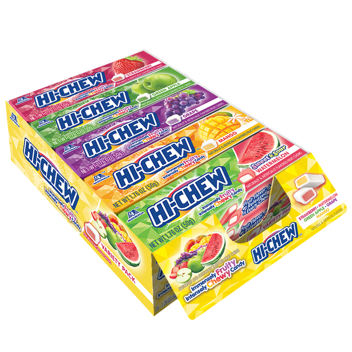 Hi-Chew Fruit Chews, Variety Pack, 1.76 oz, 15 ct
