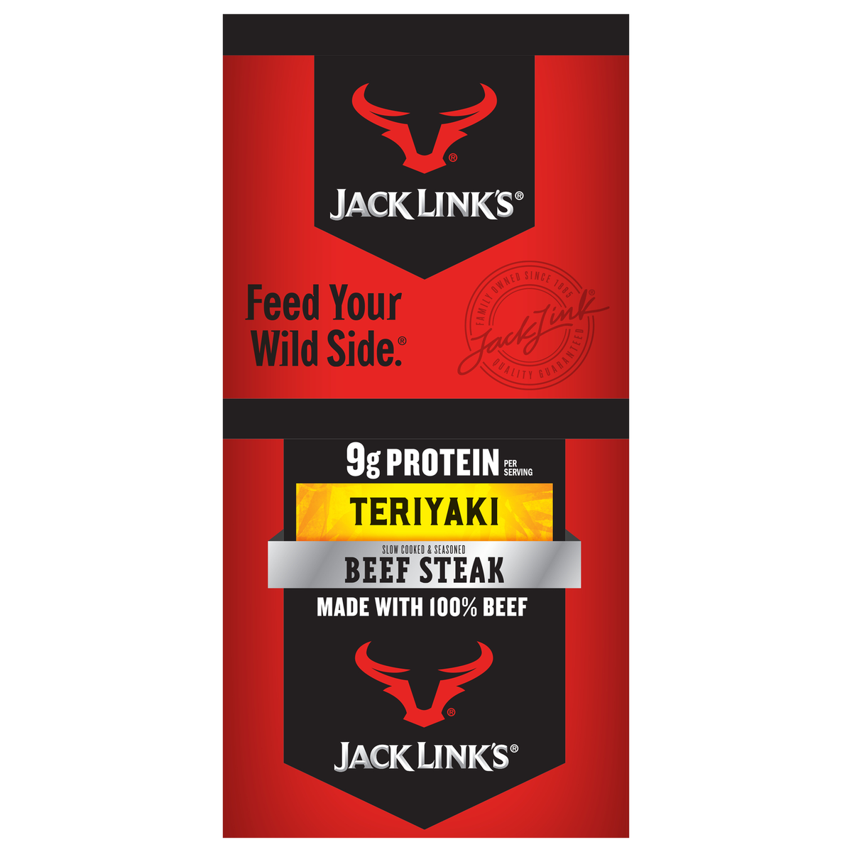 Jack Link's Beef Steaks, Teriyaki, 1 oz, 12 ct