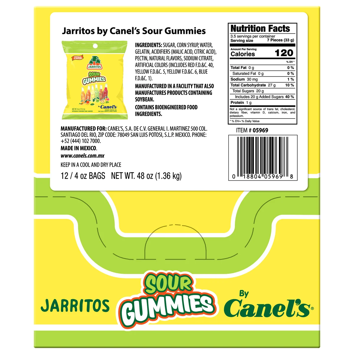 Jarritos Sour Gummies, 4 oz, 12 ct