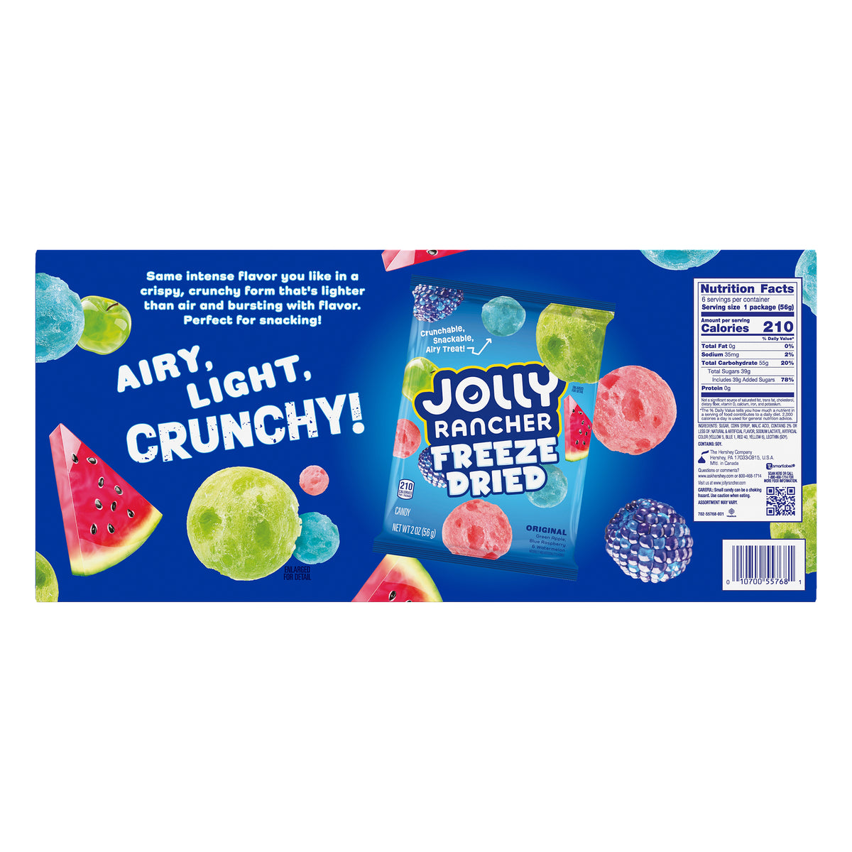 Jolly Rancher Freeze Dried, Original, 2 oz, 6 ct