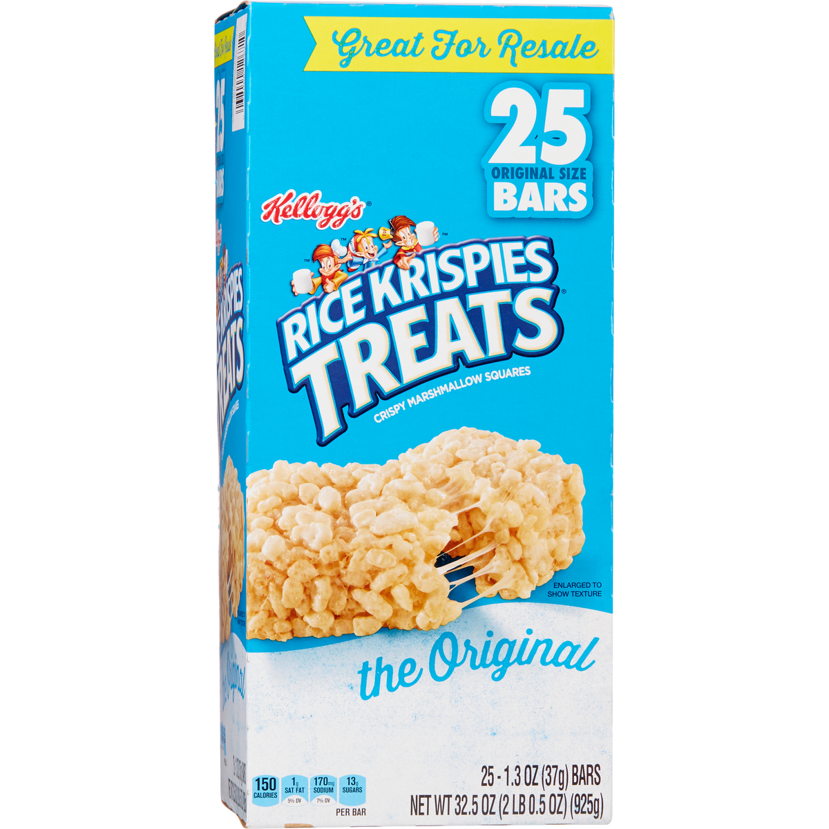 Kellogg's Rice Krispies Treats, Original, 1.3 oz, 25 ct