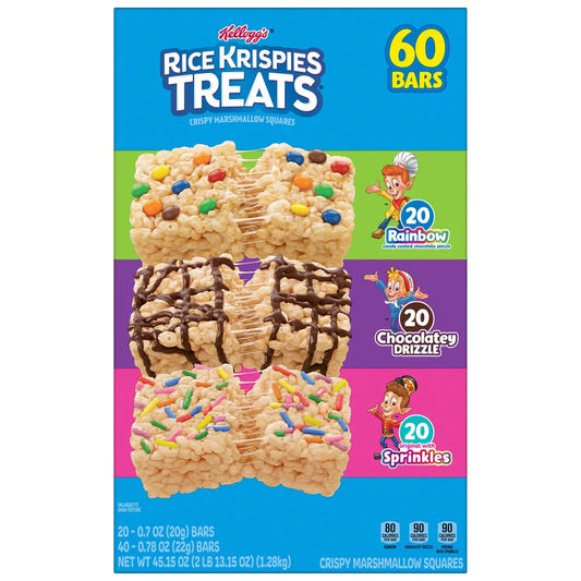 Kellogg's Rice Krispies Treats, Variety Pack, 60 ct