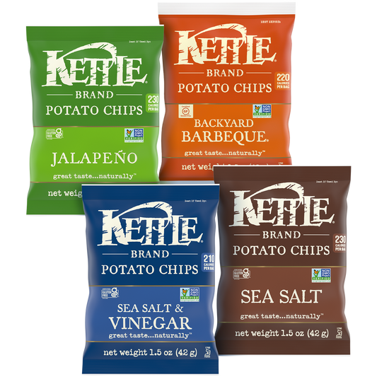 Kettle Chip Brand Potato Chips, Variety Pack, 1.5 oz, 36 ct