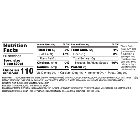 Kinder Joy Eggs, Treat + Toy, 0.7 oz, 20 ct