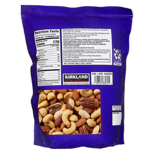 Kirkland Signature Extra Fancy Mixed Nuts, Salted, 40 oz