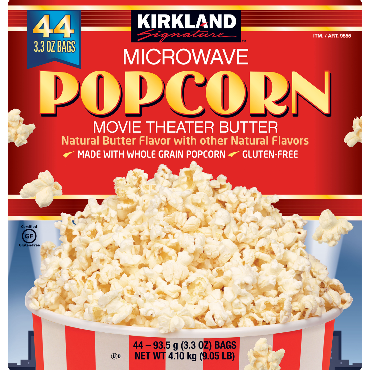 Kirkland Signature Microwave Popcorn, 3.3 oz, 44 ct