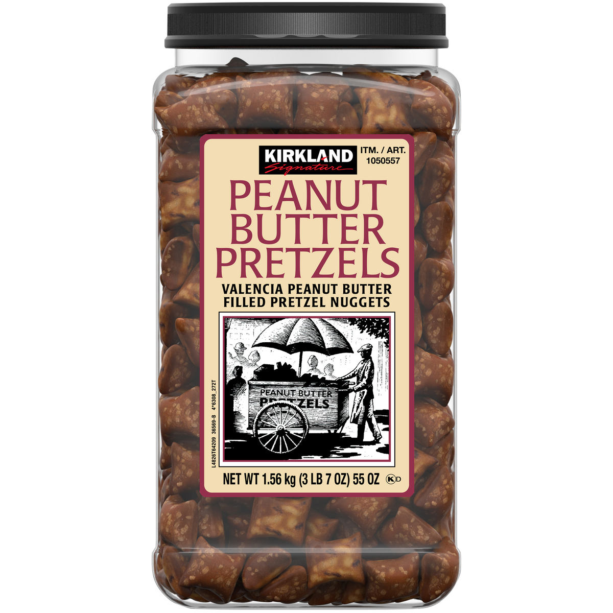 Kirkland Signature Peanut Butter Filled Pretzel Nuggets, 55 oz