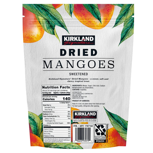 Kirkland Signature Dried Mangoes, Sweetened, 35 oz