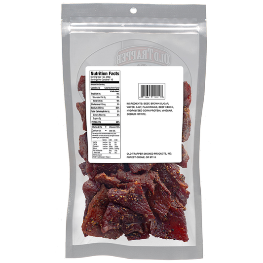 Old Trapper Beef Jerky, Peppered, 10 oz