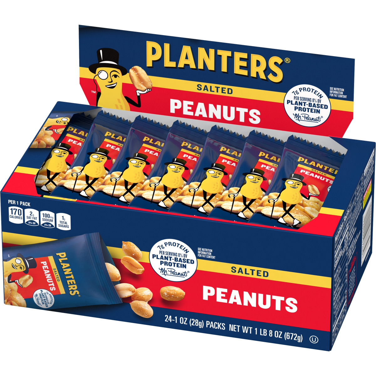 Planters Peanuts, Salted, 1 oz, 48 ct