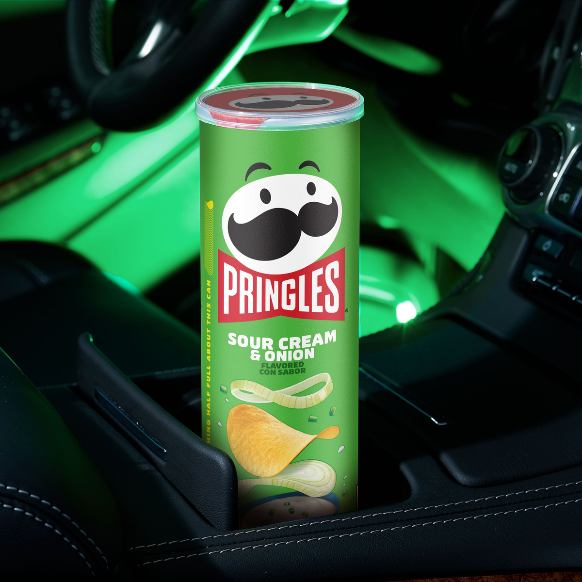 Pringles Potato Crisps, Sour Cream & Onion, 5.5 oz, 14 ct