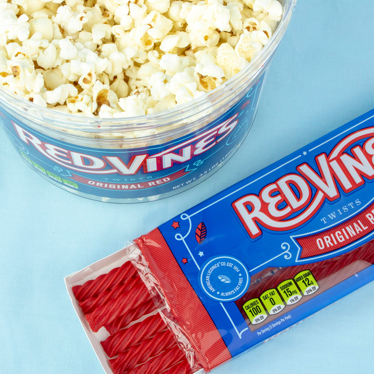 Red Vines Twists, Original Red Licorice Candy, 5 oz, 12 ct