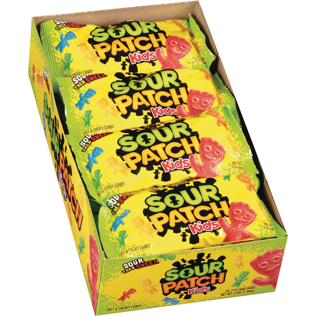 SOUR PATCH KIDS Soft & Chewy Candy, 2 oz, 24 ct