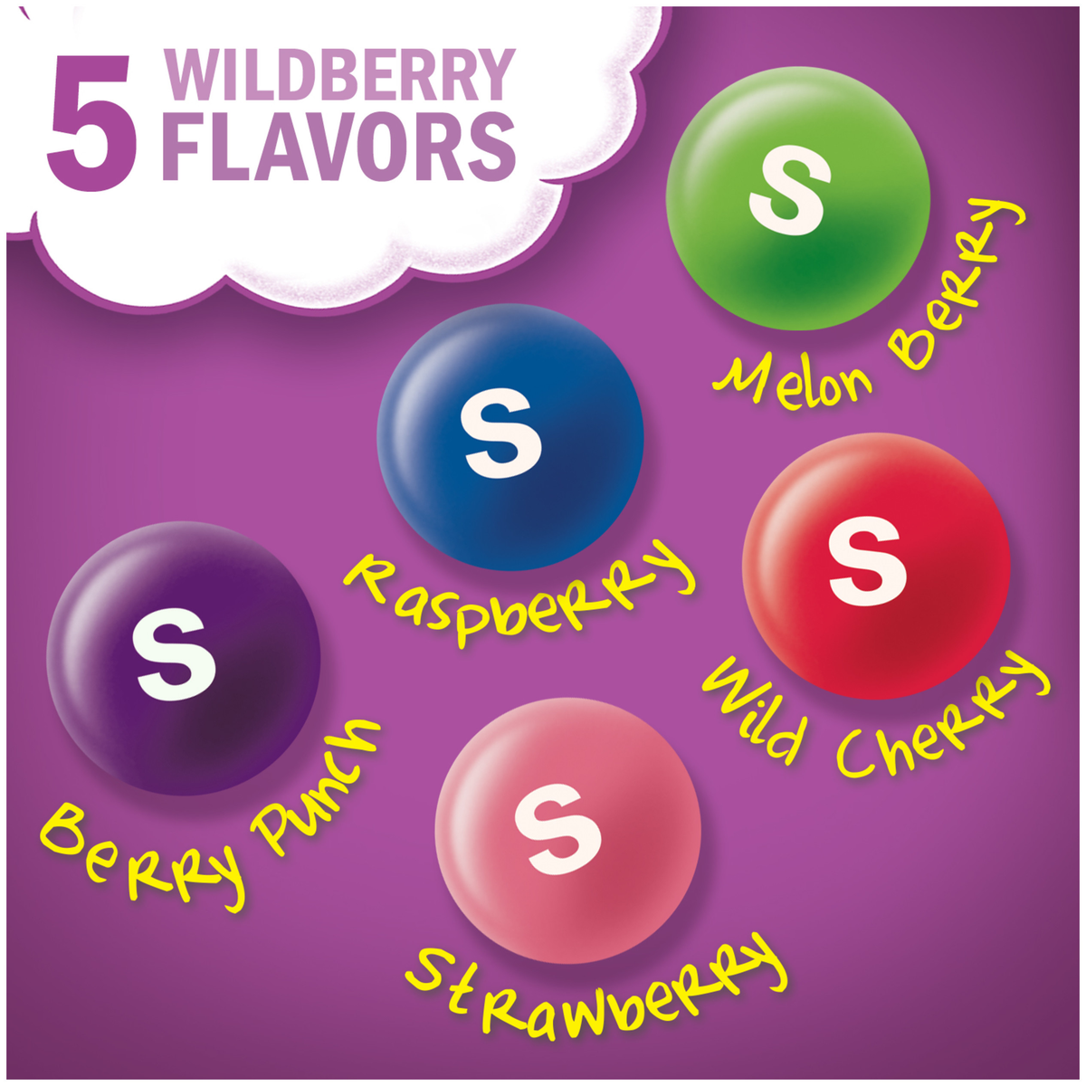 Skittles Wild Berry Full Size Chewy Candy, 2.17 oz, 36 ct