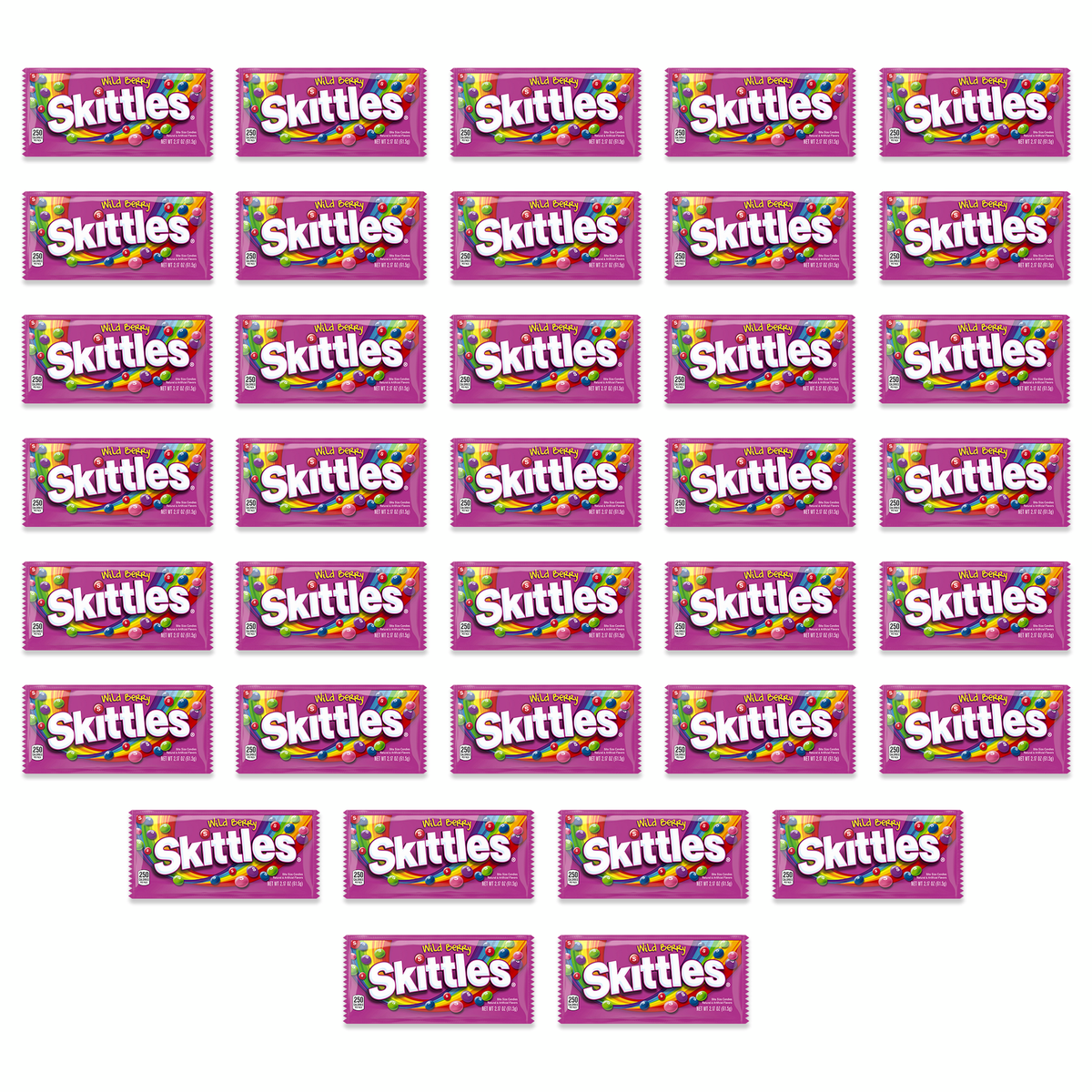 Skittles Wild Berry Full Size Chewy Candy, 2.17 oz, 36 ct