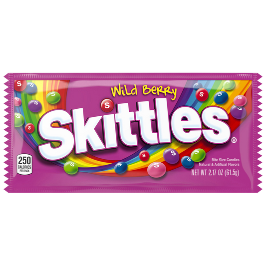 Skittles Wild Berry Full Size Chewy Candy, 2.17 oz, 36 ct