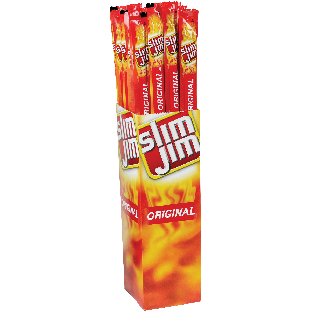 Slim Jim Smoked Snack Stick, Original, 0.97 oz, 24 ct