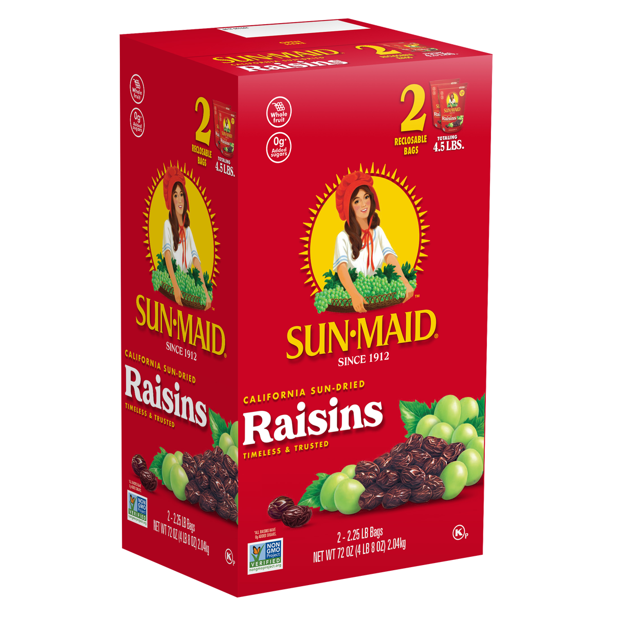 Sun-Maid Raisins, 2.25 lbs, 2 ct
