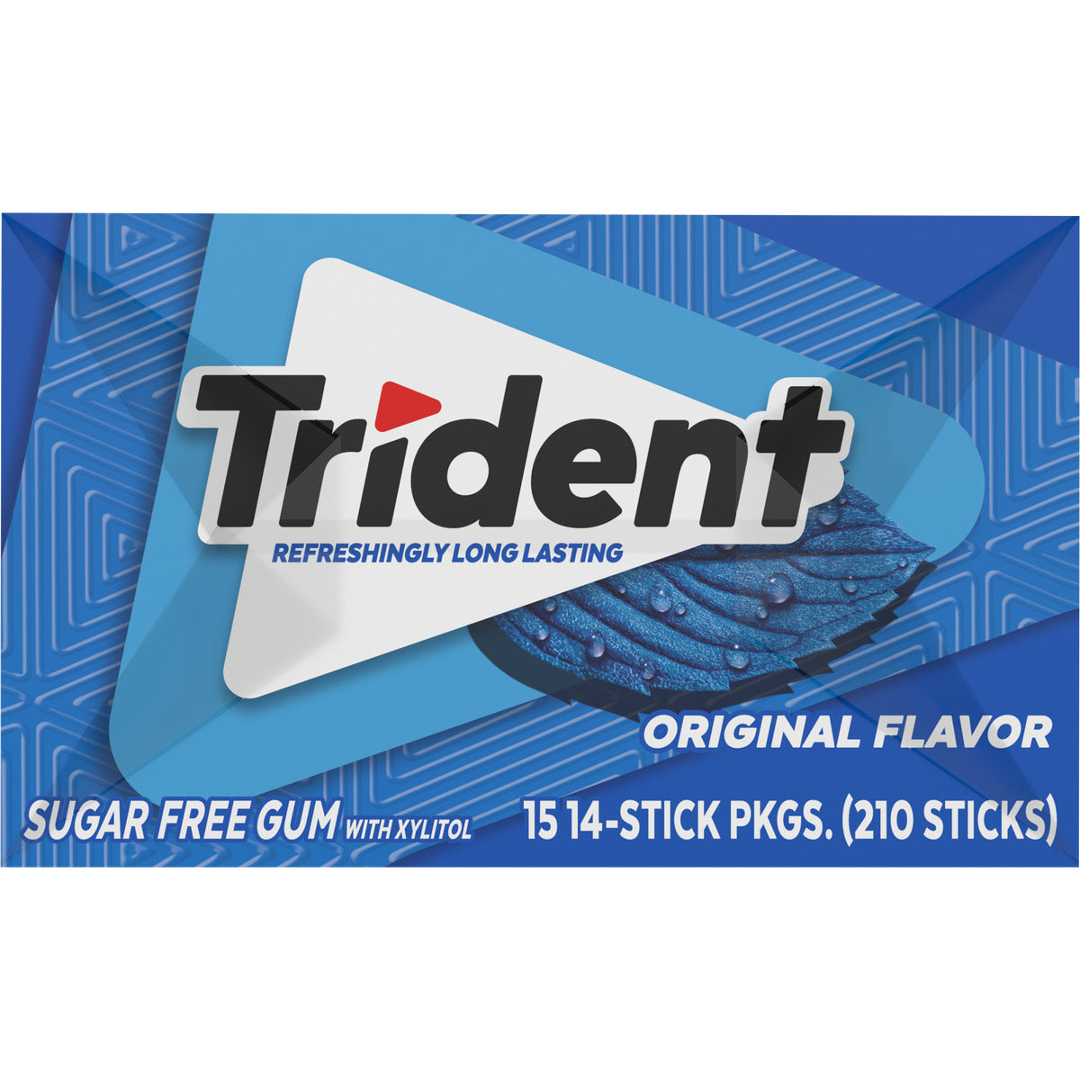 Trident Sugar Free Gum, Original, 14 Pieces, 15 ct