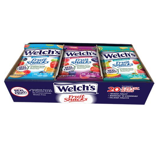 Welch's Fruit Snacks, Variety Pack, 2.25 oz, 20 ct