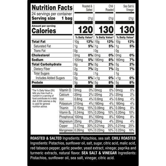 Wonderful Pistachios, No Shell, Variety Pack, 0.75 oz, 24 ct