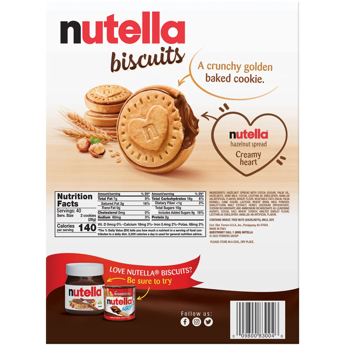 Nutella Biscuits, 9.7 oz, 4 ct