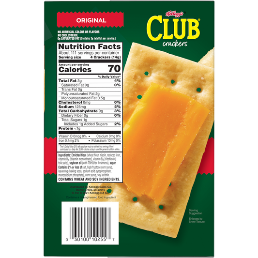 Kellogg's Club Crackers, Original, 13.7 oz, 4 ct