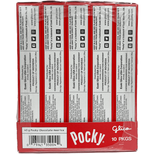 Glico Pocky Cream Covered Biscuit Sticks, Chocolate, 1.41 oz, 10 ct