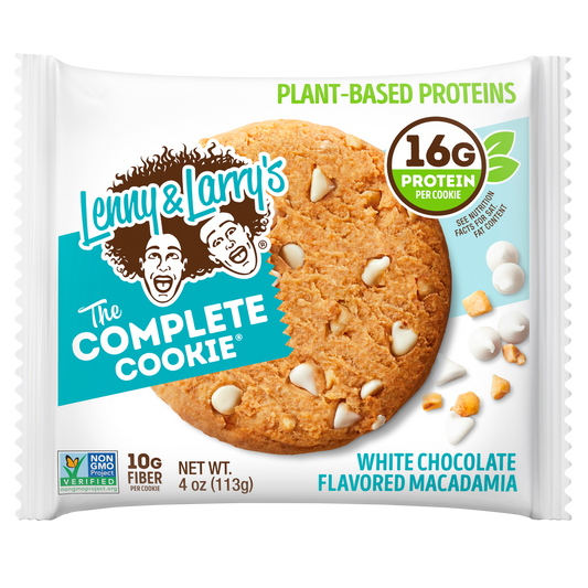 Lenny & Larry's The Complete Cookie, White Chocolate Flavored Macadamia, 4 oz, 12 ct