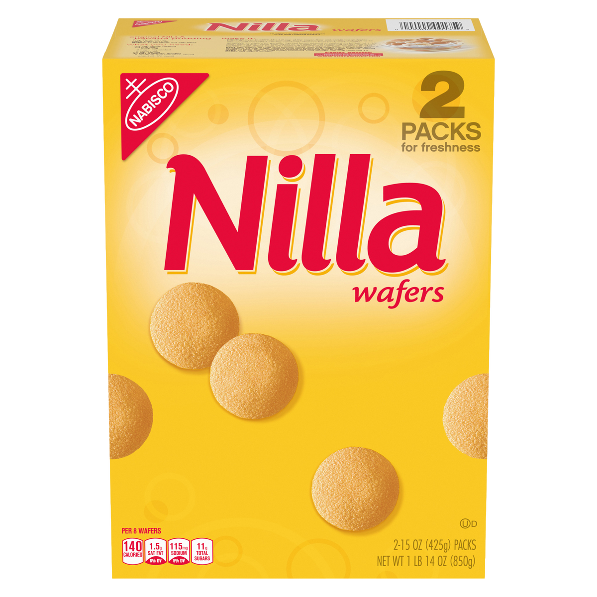 NILLA Wafers Cookies, Vanilla, 15 oz, 2 ct