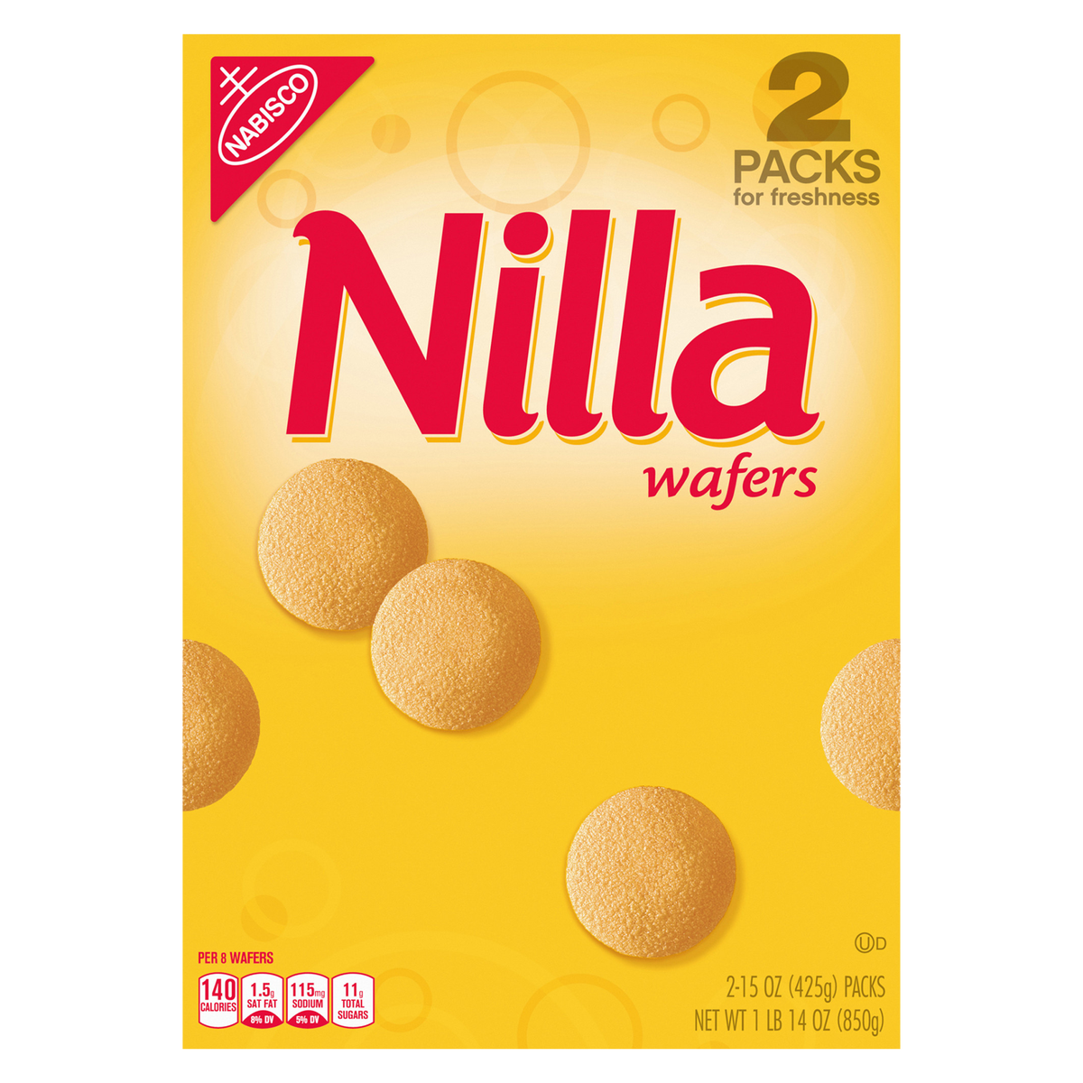 NILLA Wafers Cookies, Vanilla, 15 oz, 2 ct