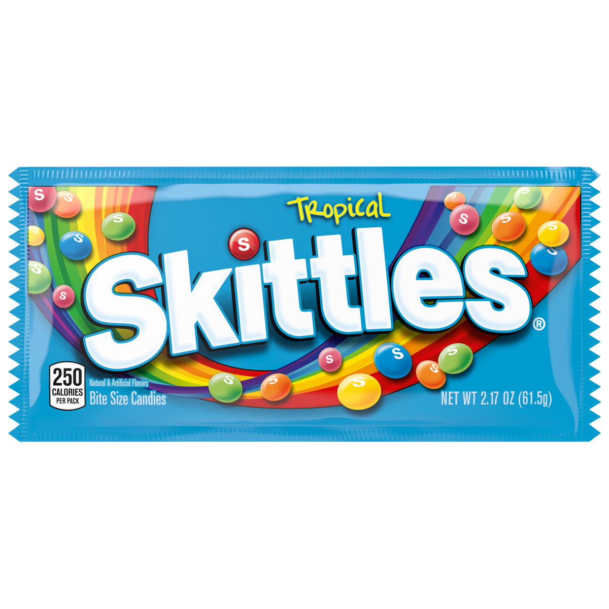 Skittles Tropical Full Size Chewy Candy, 2.17 oz, 36 ct