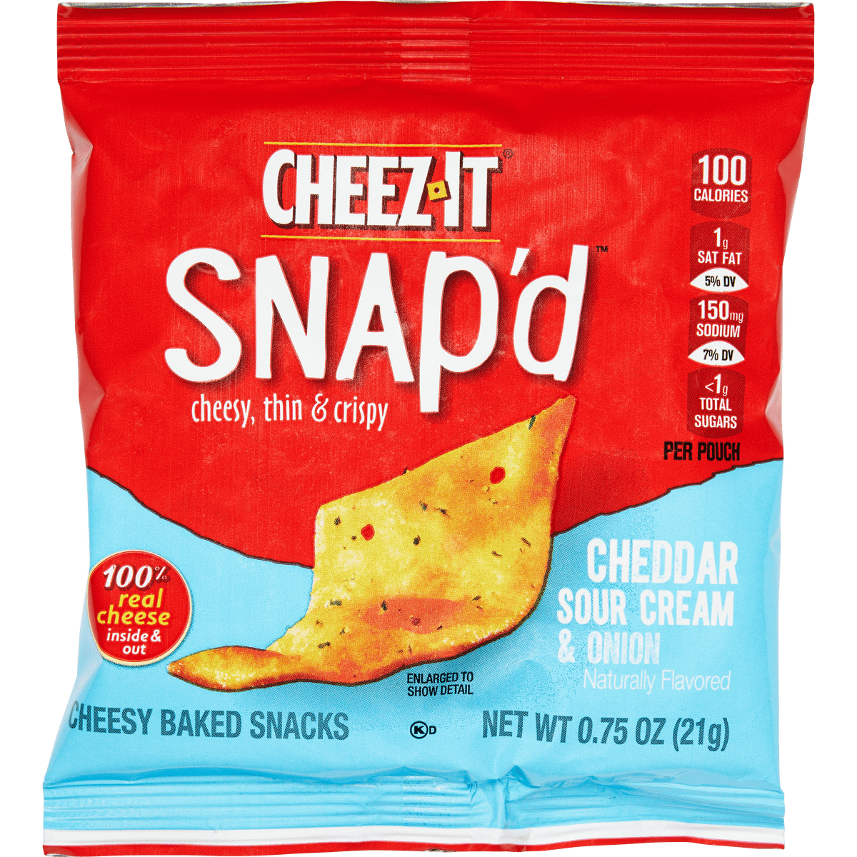 Cheez-It Snap'd Cheesy Baked Snacks, Variety Pack, 0.75 oz, 42 ct
