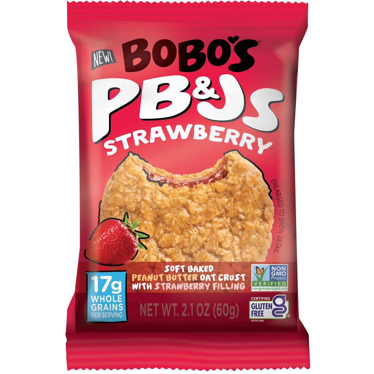 Bobo's PB&Js Oat Bar, Variety Pack, 2.1 oz, 20 ct