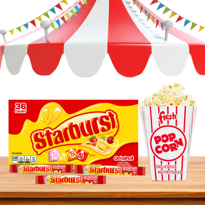 Starburst Chewy Candy, Original, Full Size, 2.07 oz, 36 ct
